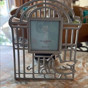 Malden Silver Accents Picture Frame with Birdcage Design